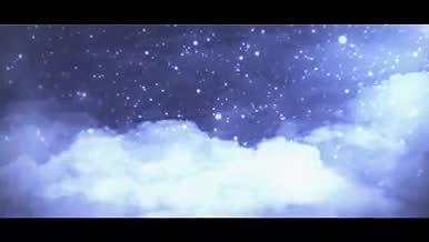 大气的云层星光视频视频的预览图